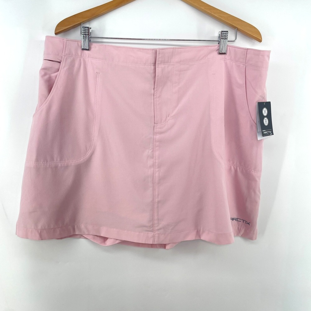 ARCTIX Women's Golf Tennis Sport Pink Active Skort 18 Length Size XL 16-18‎ NWT